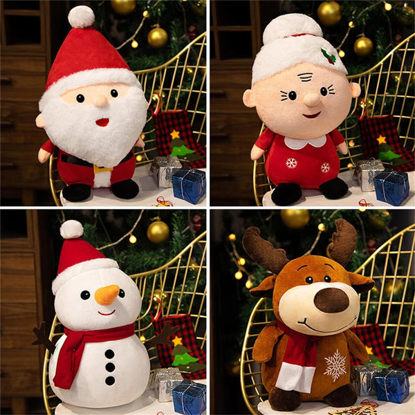 Christmas plush-snowman toy